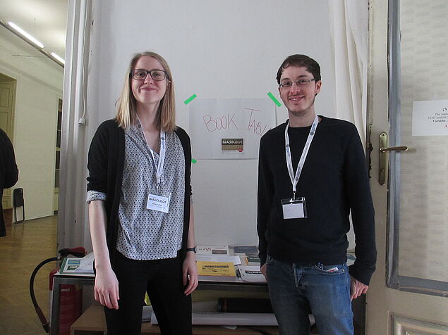 Elena and Lukas - two of our four highly motivated student assistants (Photo credit: Sophie Seidler)