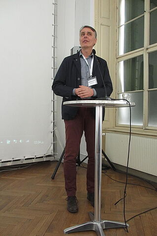 Opening Speech Peter Becker, VDA Theory and Methodology in the Humanities, University of Vienna (Photo credit: Sandra Folie)
